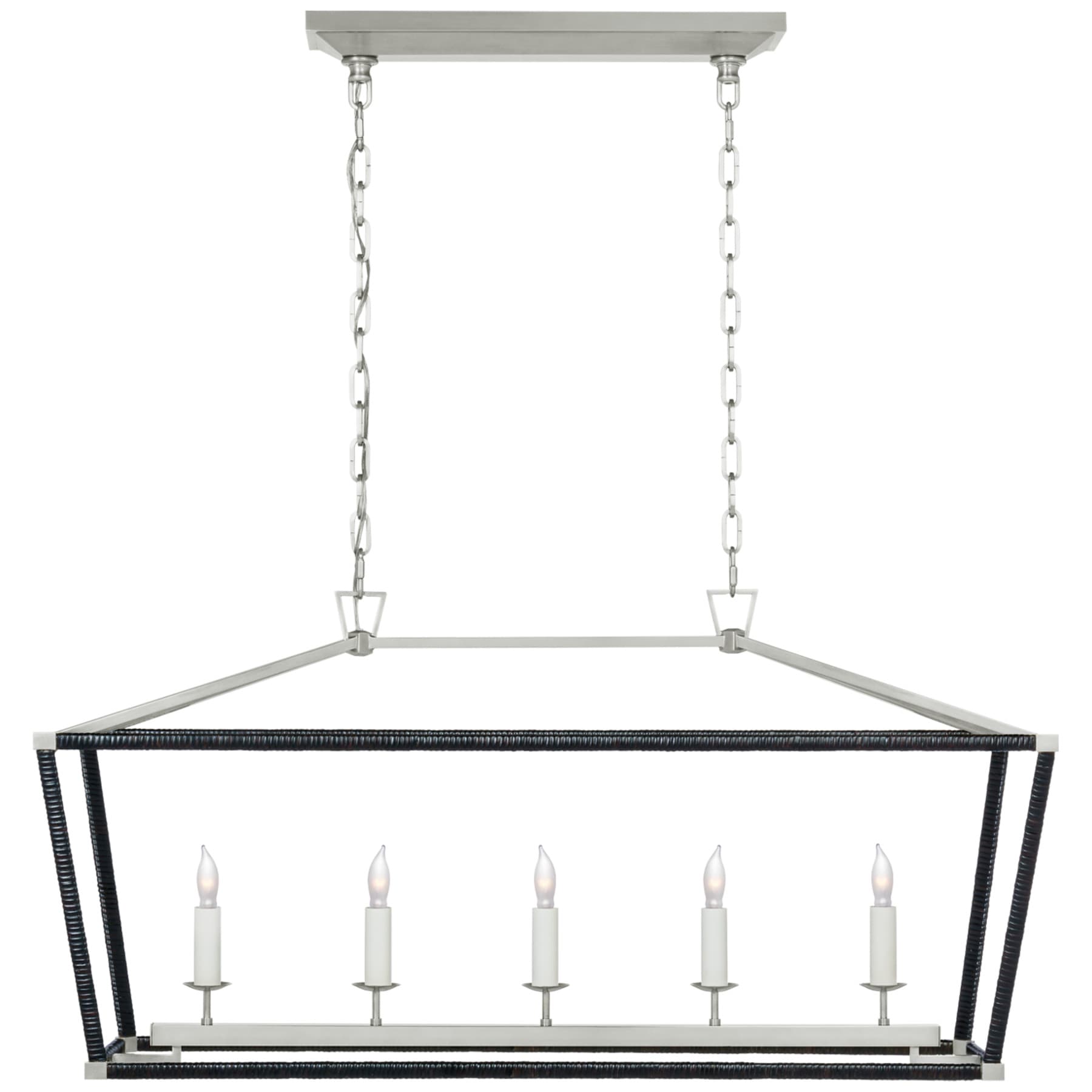 Darlana Medium Rattan Wrapped Linear Lantern